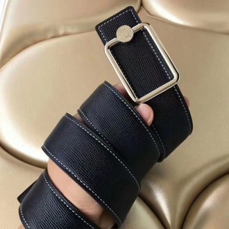 Hermes Oscar Buckle 40 MM Belt Black Reversible Leather Hermes Oscar Buckle 40 MM Belt Black Reversible Leather