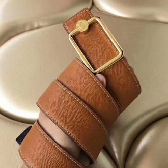 Hermes Oscar Buckle 40 MM Belt Brown Reversible Leather Hermes Oscar Buckle 40 MM Belt Brown Reversible Leather