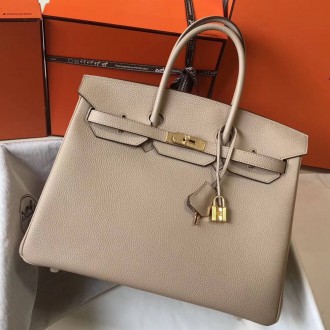 Hermes Argile Clemence Birkin 35cm Bag Hermes Argile Clemence Birkin 35cm Bag
