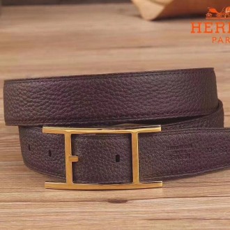 Hermes Quentin 32 MM Chocolate Reversible Belt Hermes Quentin 32 MM Chocolate Reversible Belt