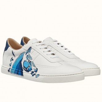 Hermes Quicker Sneakers With Se Plier au Jeu Print Hermes Quicker Sneakers With Se Plier au Jeu Print