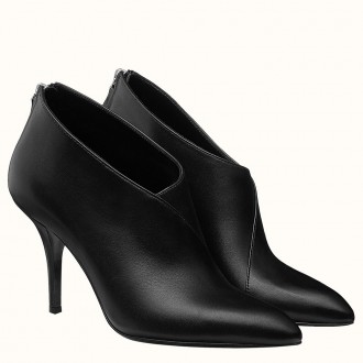 Hermes Virginia Ankle Boot In Black Leather Hermes Virginia Ankle Boot In Black Leather
