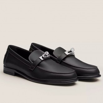 Hermes Women's Destin Loafers in Black Leather Hermes Women's Destin Loafers in Black Leather