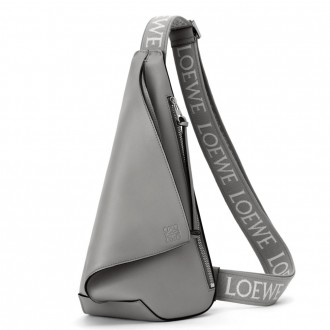 Loewe Anton Sling Bag in Grey Calfskin and Jacquard Loewe Anton Sling Bag in Grey Calfskin and Jacquard