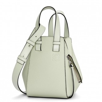 Loewe Compact Hammock Bag in Light Celadon Grained Calfskin Loewe Compact Hammock Bag in Light Celadon Grained Calfskin