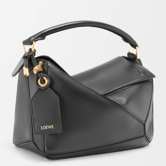 Loewe Featherlight Puzzle Small Bag in Black Nappa Lambskin Loewe Featherlight Puzzle Small Bag in Black Nappa Lambskin