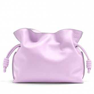 Loewe Flamenco Clutch In Bloom Orchid Nappa Leather