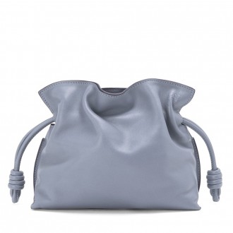 Loewe Flamenco Mini Clutch In Atlantic Blue Nappa Leather