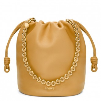 Loewe Flamenco Purse Bucket Bag in Sahara Nappa Lambskin