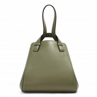 Loewe Hammock Nugget Bag In Avocado Green Calfskin