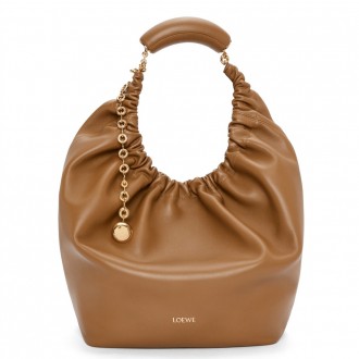 Loewe Medium Squeeze Bag in Brown Nappa Lambskin Loewe Medium Squeeze Bag in Brown Nappa Lambskin