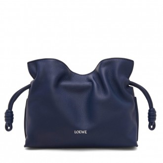 Loewe Mini Flamenco Clutch Bag in Abyss Blue Nappa Calfskin Loewe Mini Flamenco Clutch Bag in Abyss Blue Nappa Calfskin