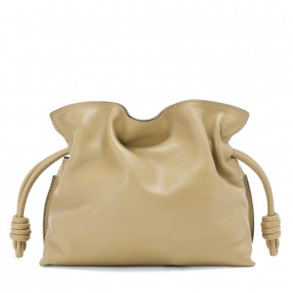 Loewe Mini Flamenco Clutch Bag In Clay Green Calfskin Loewe Mini Flamenco Clutch Bag In Clay Green Calfskin
