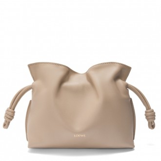 Loewe Mini Flamenco Clutch Bag in Sand Nappa Calfskin Loewe Mini Flamenco Clutch Bag in Sand Nappa Calfskin