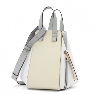 Loewe Small Hammock Multicolour Bag In Grey Calfskin Loewe Small Hammock Multicolour Bag In Grey Calfskin