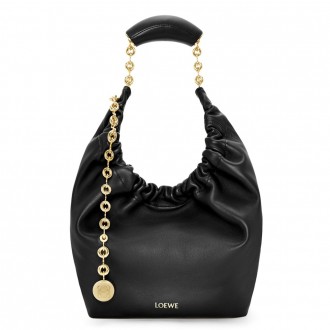 Loewe Small Squeeze Bag in Black Nappa Lambskin Loewe Small Squeeze Bag in Black Nappa Lambskin