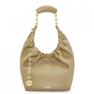 Loewe Small Squeeze Bag in Clay Green Nappa Lambskin Loewe Small Squeeze Bag in Clay Green Nappa Lambskin
