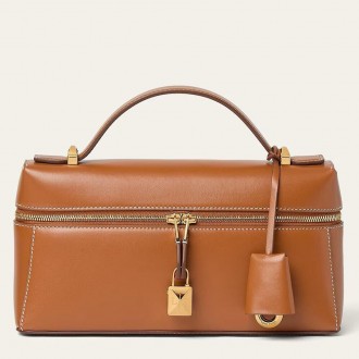 Loro Piana Extra Bag L23 in Brown Smooth Calfskin Loro Piana Extra Bag L23 in Brown Smooth Calfskin