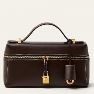 Loro Piana Extra Bag L23 in Chololate Smooth Calfskin Loro Piana Extra Bag L23 in Chololate Smooth Calfskin
