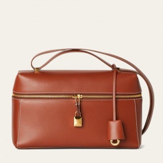 Loro Piana Extra Bag L27 in Brick Smooth Calfskin Loro Piana Extra Bag L27 in Brick Smooth Calfskin