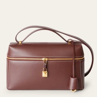 Loro Piana Extra Bag L27 in Burgundy Smooth Calfskin Loro Piana Extra Bag L27 in Burgundy Smooth Calfskin