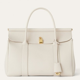 Loro Piana Loom L32 Bag in Light Travertine Grained Leather