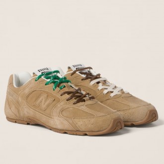 Miu Miu X New Balance 530 SL Sneakers in Ecru Suede Miu Miu X New Balance 530 SL Sneakers in Ecru Suede