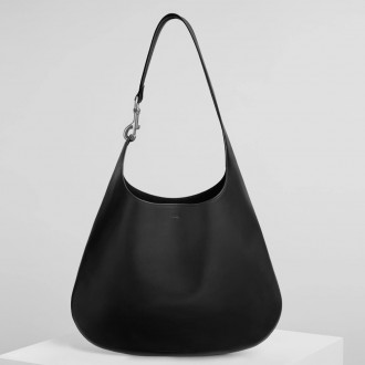 Phoebe Philo Bean Bag in Black Calfskin Phoebe Philo Bean Bag in Black Calfskin