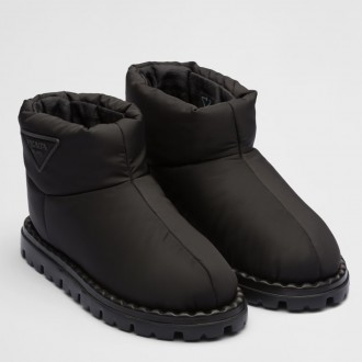 Prada Booties in Black Nylon Fabric Prada Booties in Black Nylon Fabric