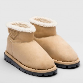 Prada Booties with Shearling Prada Booties with Shearling