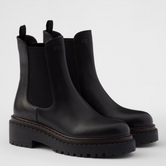 Prada Chelsea Boots in Black Leather Prada Chelsea Boots in Black Leather