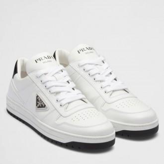 Prada District Low-top Sneakers in White Calfskin Prada District Low-top Sneakers in White Calfskin
