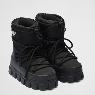 Prada Gabardine Apres-ski Boots in Black Nylon Prada Gabardine Apres-ski Boots in Black Nylon