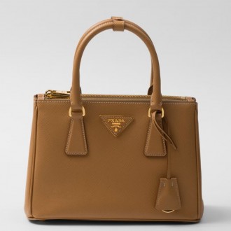 Prada Galleria Medium Bag in Caramel Saffiano Leather