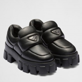 Prada Loafers in Black Soft Padded Nappa Leather Prada Loafers in Black Soft Padded Nappa Leather