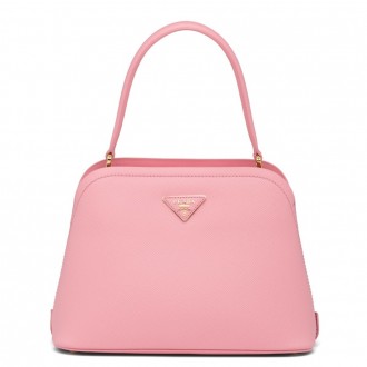 Prada Matinee Mini Bag In Pink Saffiano Leather