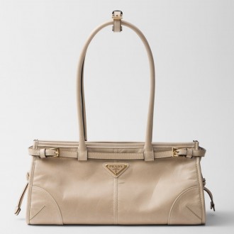 Prada Medium Tote Bag in Beige Soft Leather Prada Medium Tote Bag in Beige Soft Leather