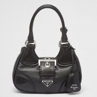 Prada Moon Bag in Black Padded Nappa Leather Prada Moon Bag in Black Padded Nappa Leather