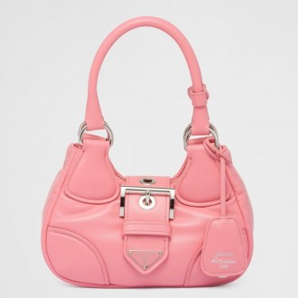 Prada Moon Bag in Pink Padded Nappa Leather Prada Moon Bag in Pink Padded Nappa Leather