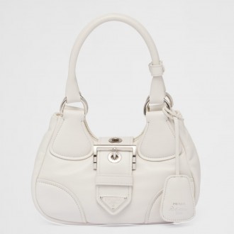 Prada Moon Bag in White Padded Nappa Leather Prada Moon Bag in White Padded Nappa Leather