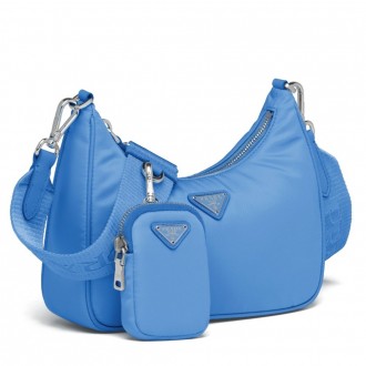 Prada Periwinkle Blue Nylon Re-Edition 2005 Shoulder Bag Prada Periwinkle Blue Nylon Re-Edition 2005 Shoulder Bag