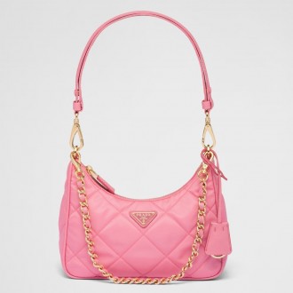 Prada Re-Edition 1995 Chaine Mini Bag in Pink Re-Nylon Prada Re-Edition 1995 Chaine Mini Bag in Pink Re-Nylon