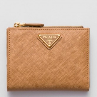 Prada Small Wallet in Caramel Saffiano Leather Prada Small Wallet in Caramel Saffiano Leather