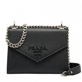 Prada So Black Monochrome Flap Bag Prada So Black Monochrome Flap Bag