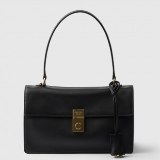 Prada Soft Sound Medium Shoulder Bag in Black Calfskin Prada Soft Sound Medium Shoulder Bag in Black Calfskin
