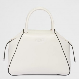 Prada Supernova Small Handbag In White Leather Prada Supernova Small Handbag In White Leather