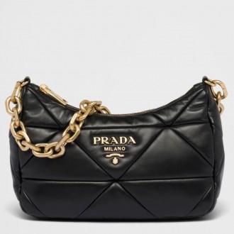 Prada System Patchwork Bag in Black Nappa Leather Prada System Patchwork Bag in Black Nappa Leather