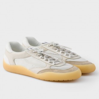 Prada Women's Speedrocks in White Mesh and Leather Prada Women's Speedrocks in White Mesh and Leather