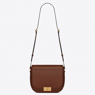 Saint Laurent Betty Satchel In Camel Smooth Leather