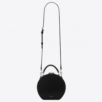 Saint Laurent Black Mica Hot Box Bag